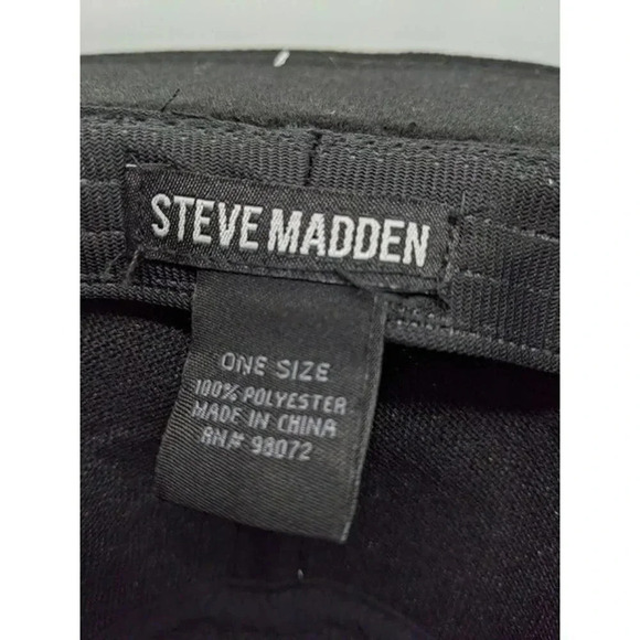 NWT Steve Madden Black Fedora with Black Band Style (O/S, Black) MSRP $42 - Picture 3 of 4